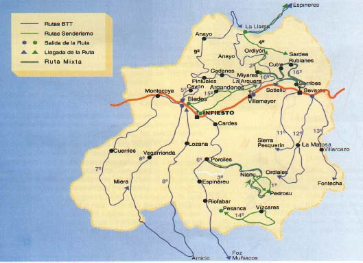 mapa de rutas